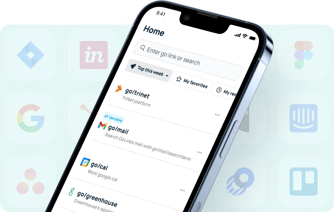 GoLinks® mobile app for ios and android phones